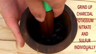 Homemade Black Powder! (Gunpowder!)  how to make it .